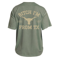 Men's 100% Cotton Texas Bull Head Tee