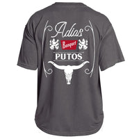 Men's 100% Cotton Western Skull "Adios Putos" Short Sleeve T-Shirt