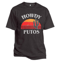 Men's Retro Western Funny Graphic  T-Shirt