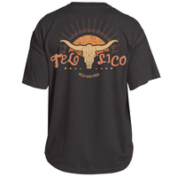Men's 100% Cotton  TELO SICO  LONGHORN Short Sleeve T-Shirt