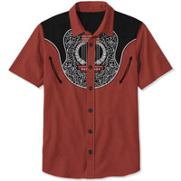 Men's Ornate Guitar Print Shirts