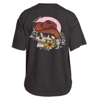 Men's Vintage Cowboy Skull Graphic T-Shirt