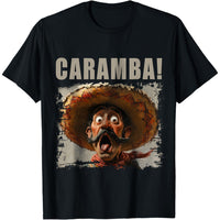 Men's 100% Cotton Mexican Inspired "Caramba!" Short Sleeve T-Shirt