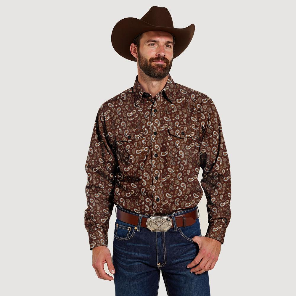 Men's Paisley Western Shirts - DustWorn